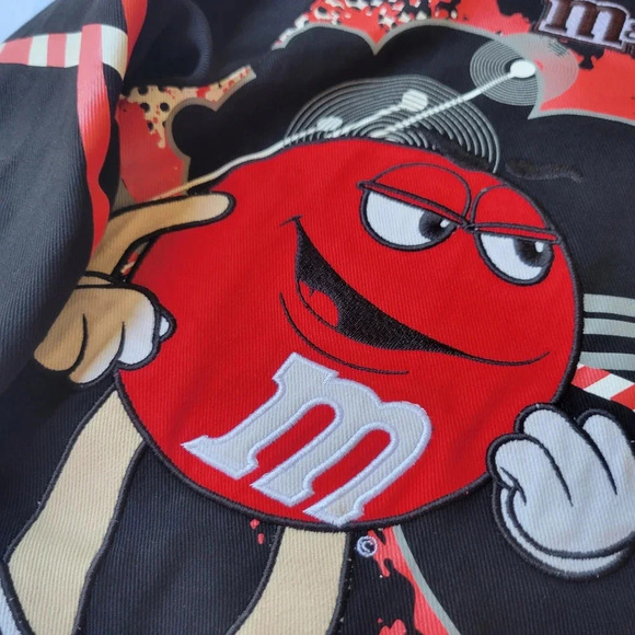 Vintage JH Design M&Ms Racing Jacket Character with Attitude Youth Size L 9-10 - Picture 8 of 16